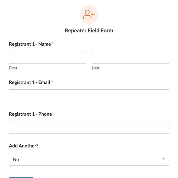 Repeater Field Form Template