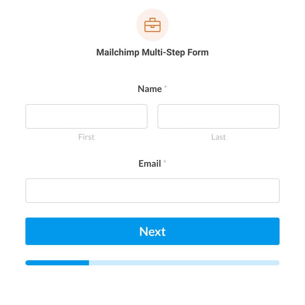 Mailchimp Multi-Step Form Template