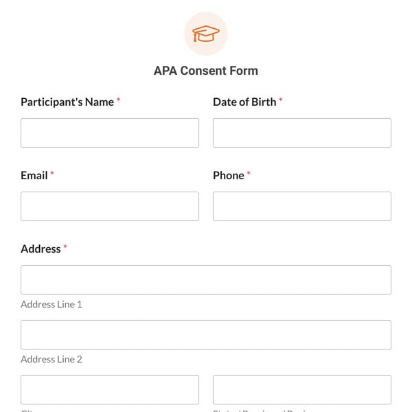APA Consent Form Template