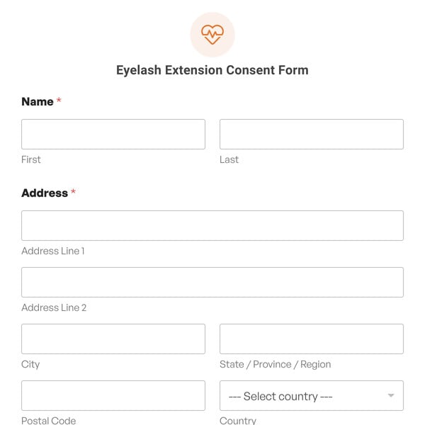 Eyelash Extension Consent Form Template