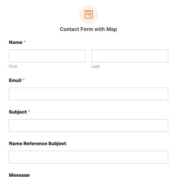 Contact Form with Map Template