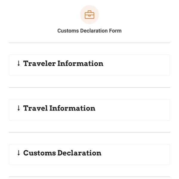 Customs Declaration Form Template