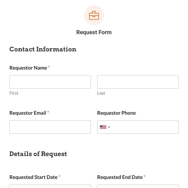 Request Form Template