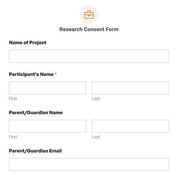 Research Consent Form Template