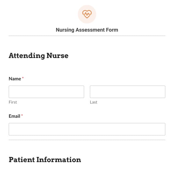 Nursing Assessment Form Template