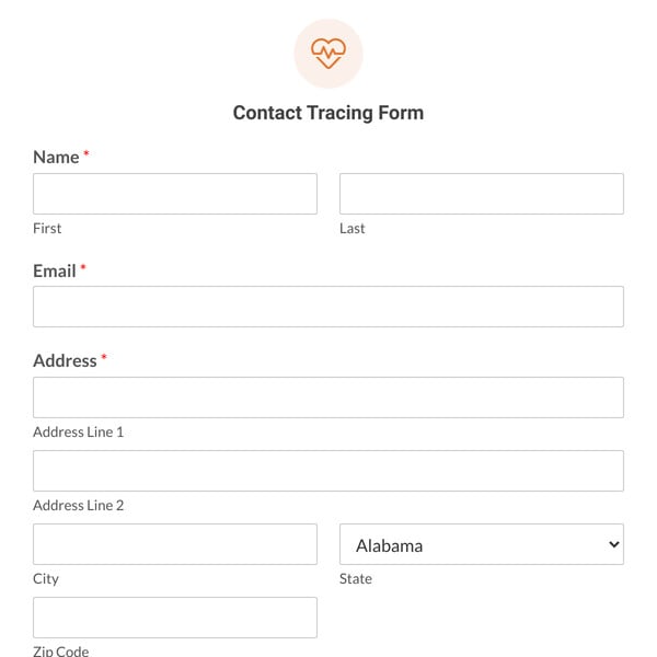 Contact Tracing Form Template