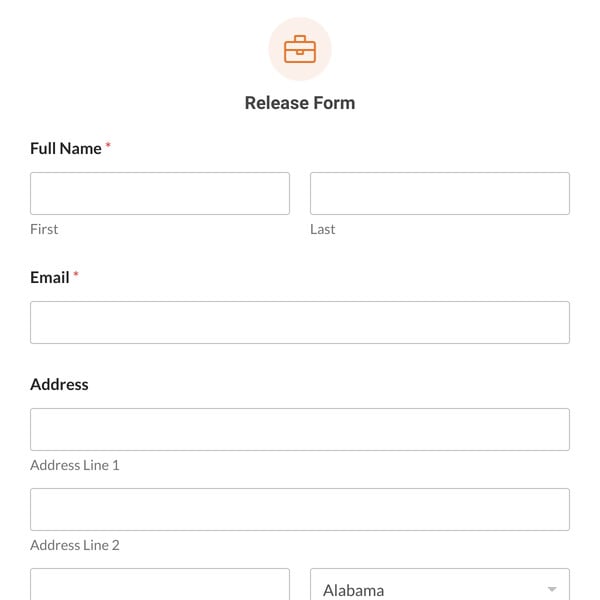 Release Form Template