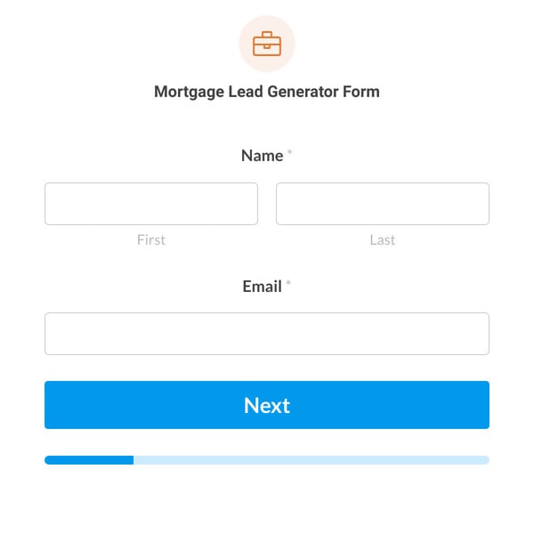 Mortgage Lead Generator Form Template
