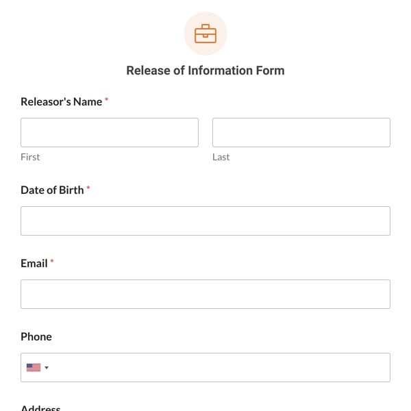 Release of Information Form Template