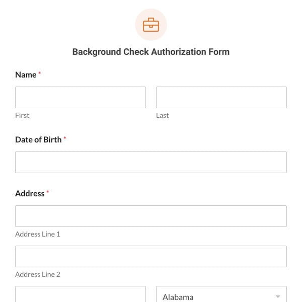 Background Check Authorization Form Template