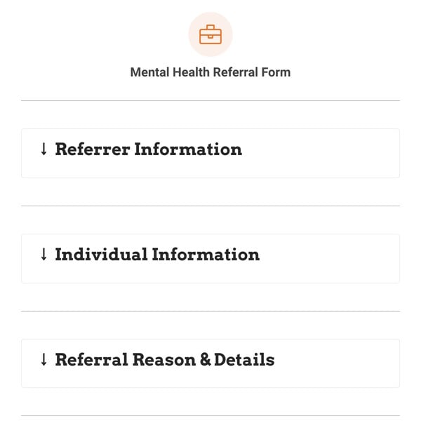 Mental Health Referral Form Template