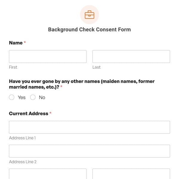 Background Check Consent Form Template