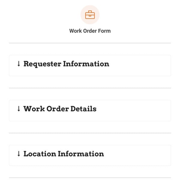 Work Order Form Template