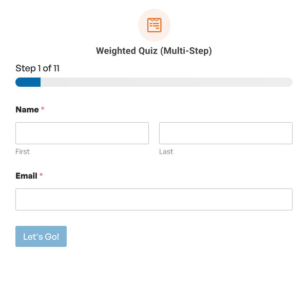 Weighted Quiz (Multi-Step) Template