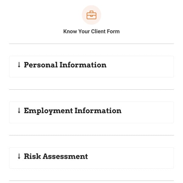 Know Your Client Form Template