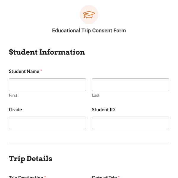 Educational Trip Consent Form Template