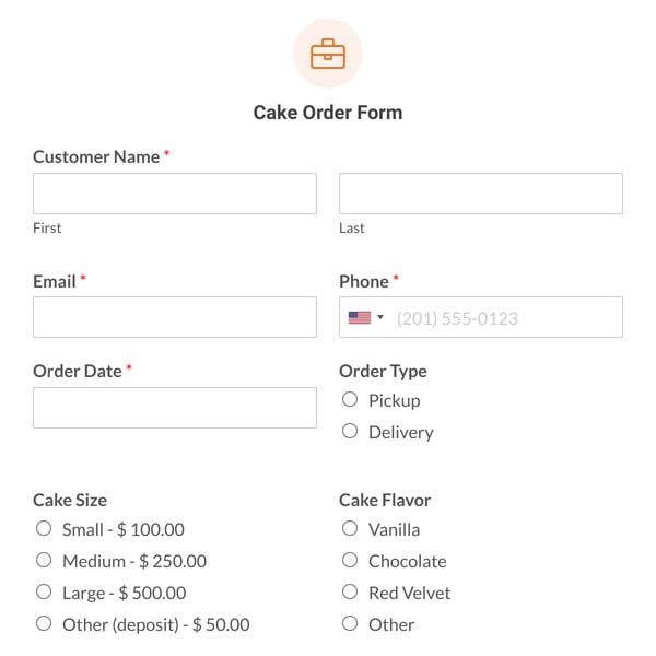 Food Online Order Form Template | Jotform