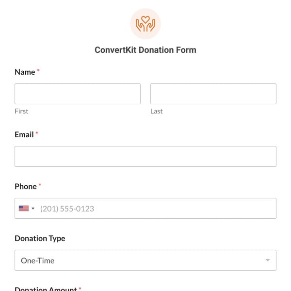 ConvertKit Donation Form Template