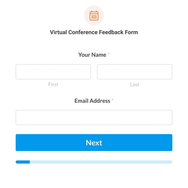 Virtual Conference Feedback Form Template