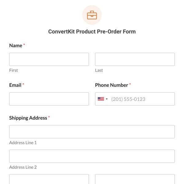 ConvertKit Product Pre-Order Form Template