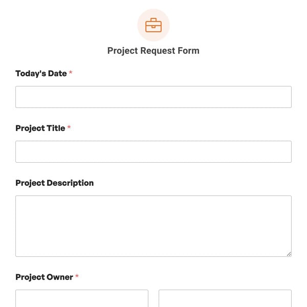 Project Request Form