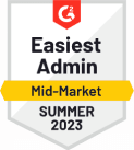 G2 2023 easiest admin badge