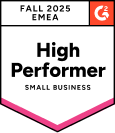 G2 2025 Distintivo High Performer EMEA