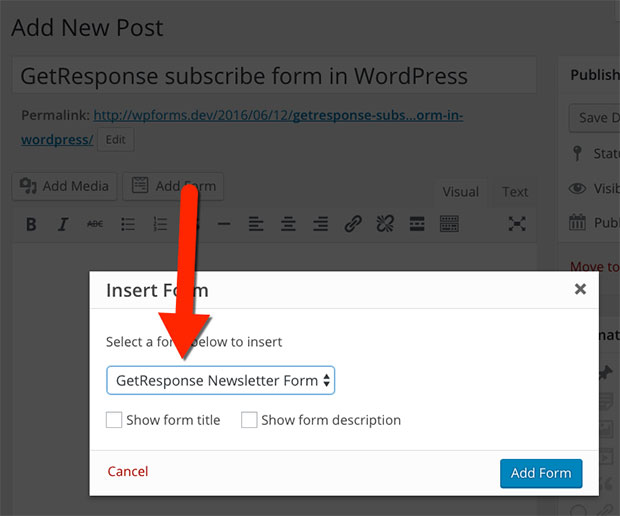 Image result for Wordpress Getresponse Forms :