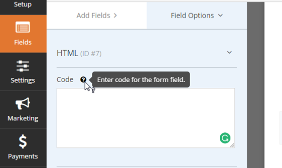 add custom HTML to your WordPress forms