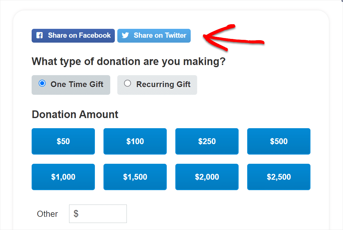 share your donation form on social media to get people to donate money