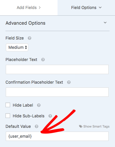 Set user Email as default for Email field