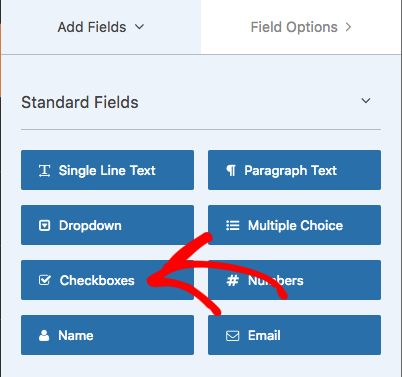 Add checkboxes to form