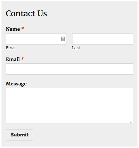 CSS Example - add padding to a form