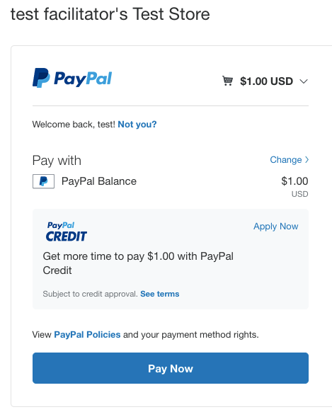 my paypal order
