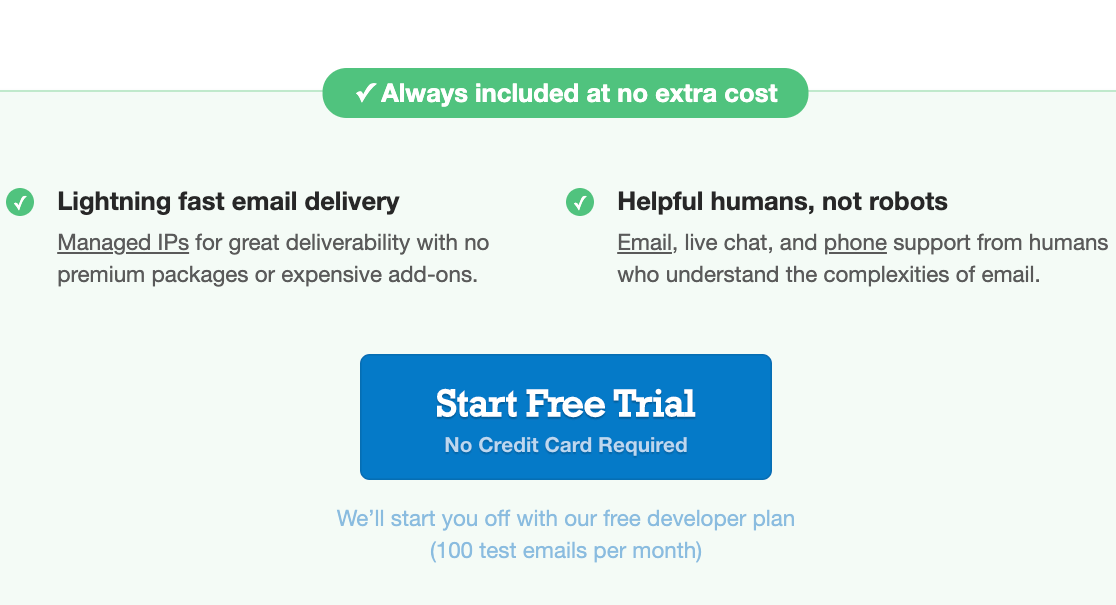 Postmark free trial