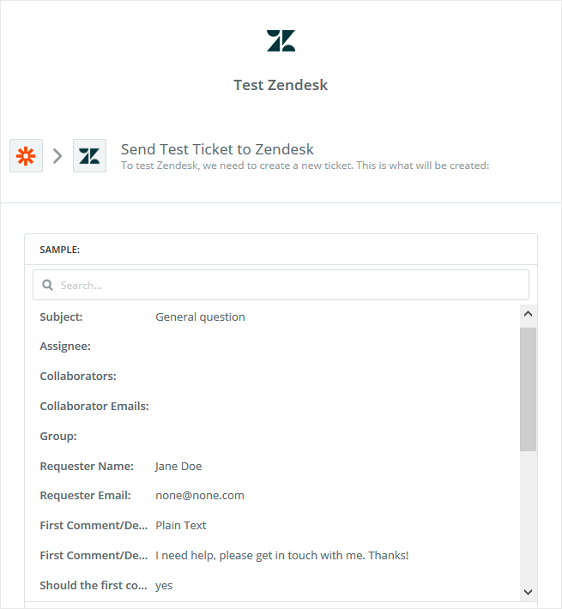 zen desk automatic ticket response