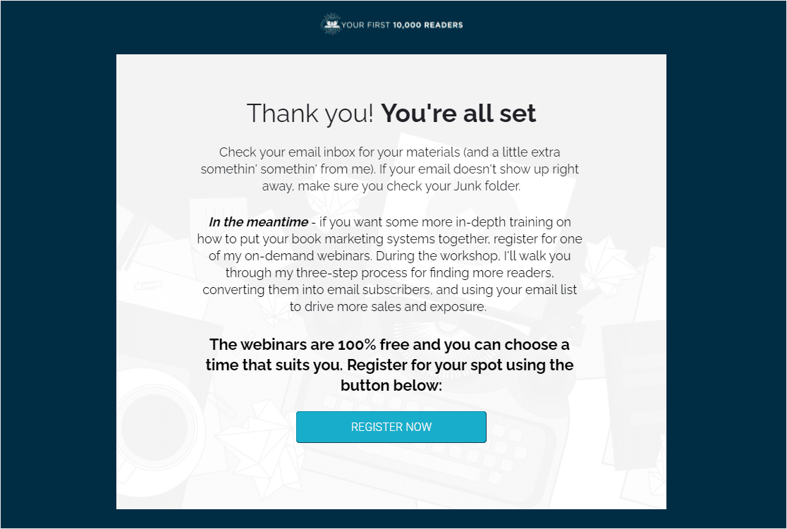 Can I customize the thank you message shown after form submission?