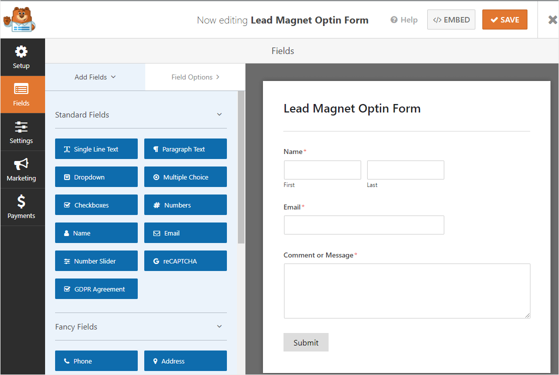 lead magnet optin form