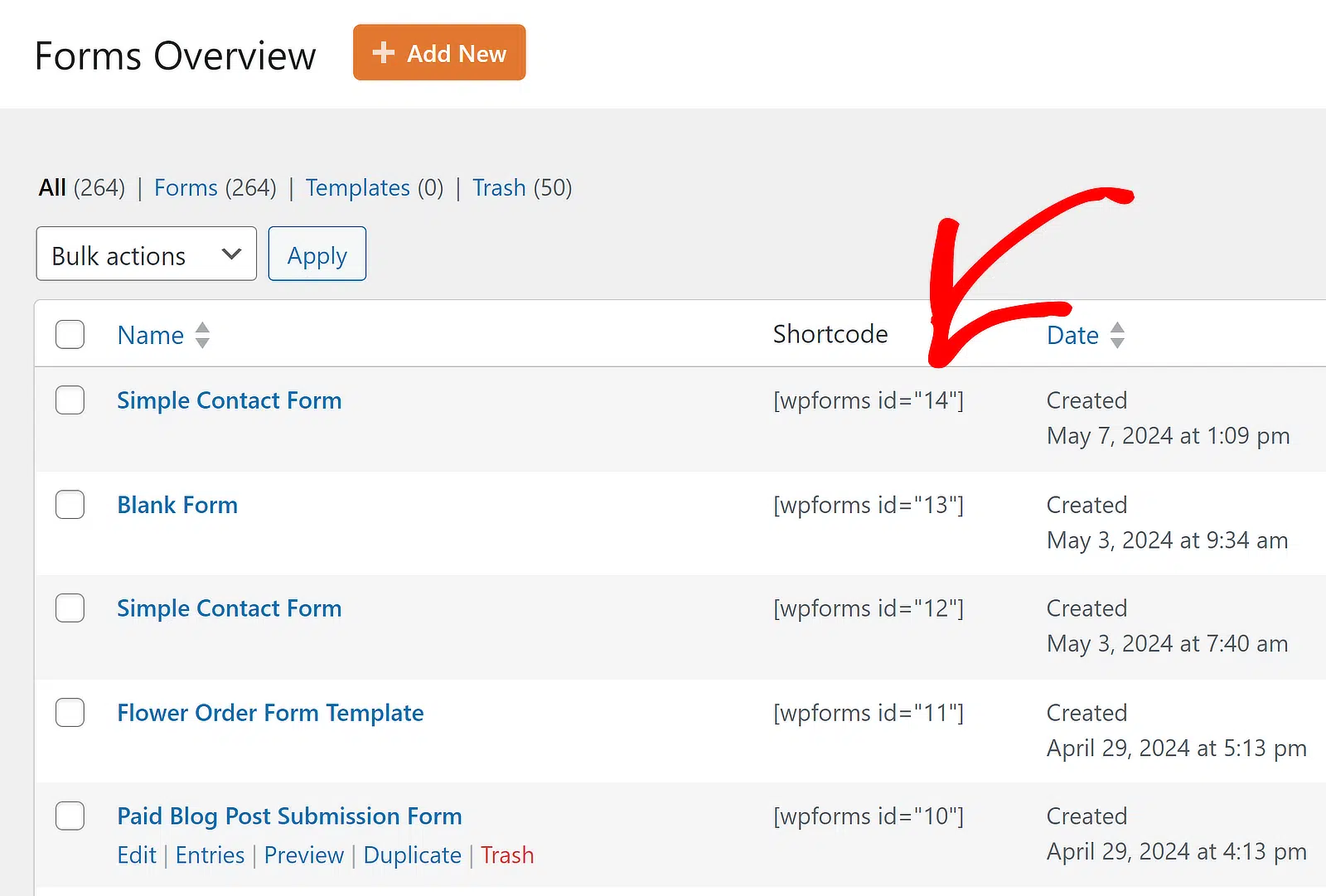 id do wpforms