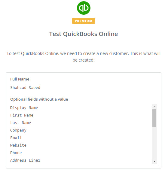 test quickbooks online