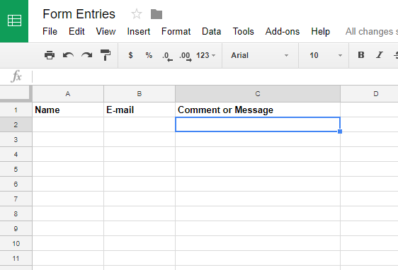 How To Save Contacts From Wordpress Forms To Google Sheets