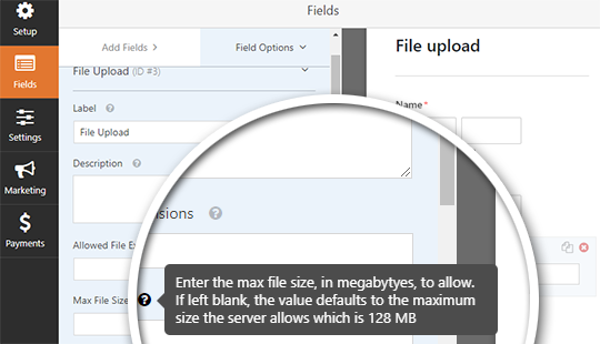 maximum file size