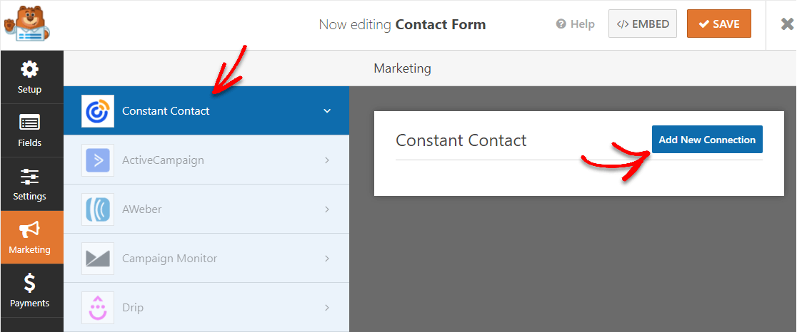 add constant contact