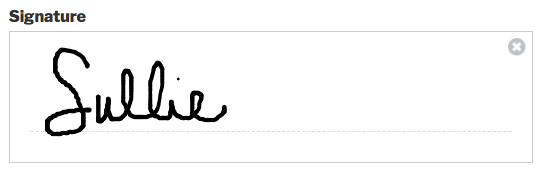 Signature field in WPForms
