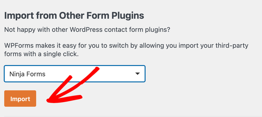 Importing from Ninja Forms to WPForms