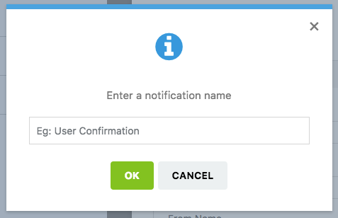 Enter a name for a new notification in WPForms