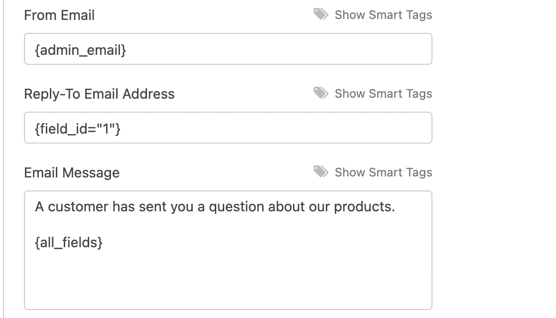 Customizing a notification's Reply-To Email Address with smart tags