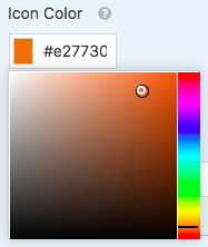 Ratings field icon color picker