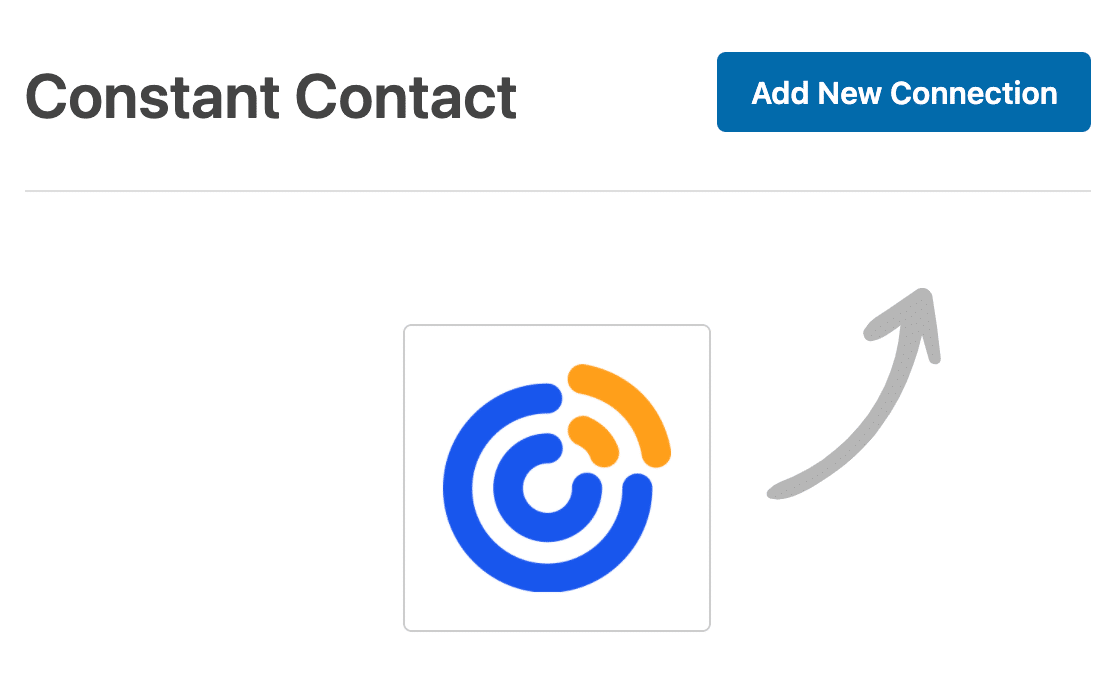 Adding a new connection for Constant Contact to a form