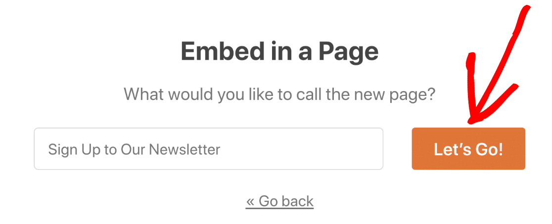 Name newsletter signup form